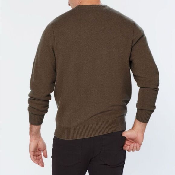 Duluth Men's Lambswool Crew Sweater Navy Large Tall NWT - Picture 2 of 7